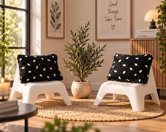 Moderne miniatuurfauteuils | Decoratieve stoel | Poppenhuismeubels | Schaal 1:6 | 3D-geprint