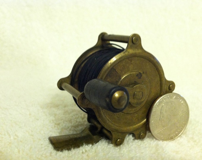 Vintage Brass Fly Fishing Reel Made by Hendryx Etsy