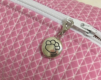 Paw Print Zipper Charm, Paw Print Zipper Pull