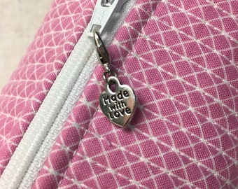 Made With Love Zipper Charm, Made With Love Zipper Pull