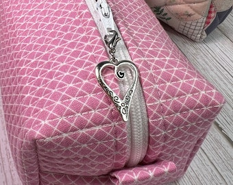 Heart Zipper Charm - Silver Heart