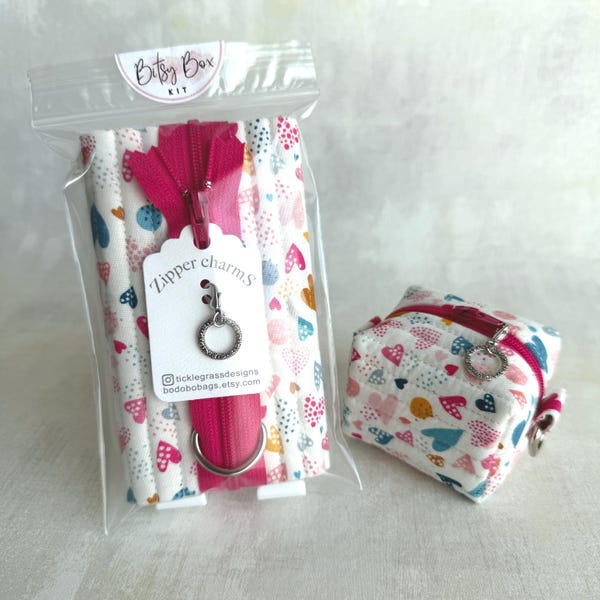 Bitsy Box Kit - Happy Hearts - SIY (Sew It Yourself)