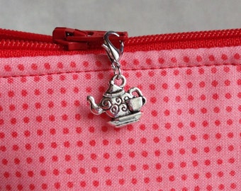 Teapot Zipper Charm, Teacup Zipper Charm