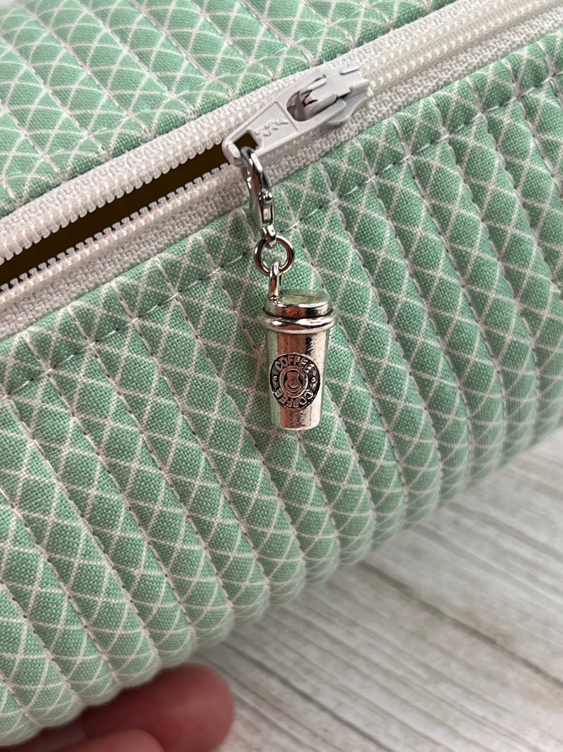 Coffee Cup w/Logo Zipper Charm image 6