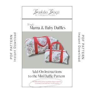 Mama & Baby Reisetasche ""Zusatzpaket"" Nähanleitung - PDF Instant Download"