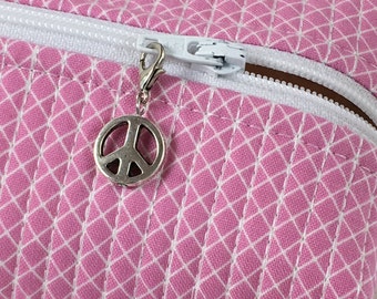 Peace Sign Zipper Charm, Peace Sign Zipper Pull