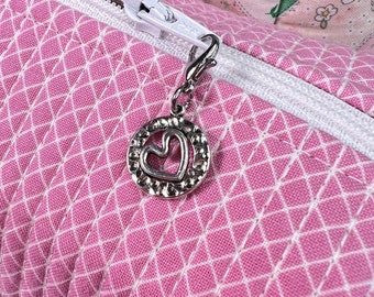 Heart Zipper Charm