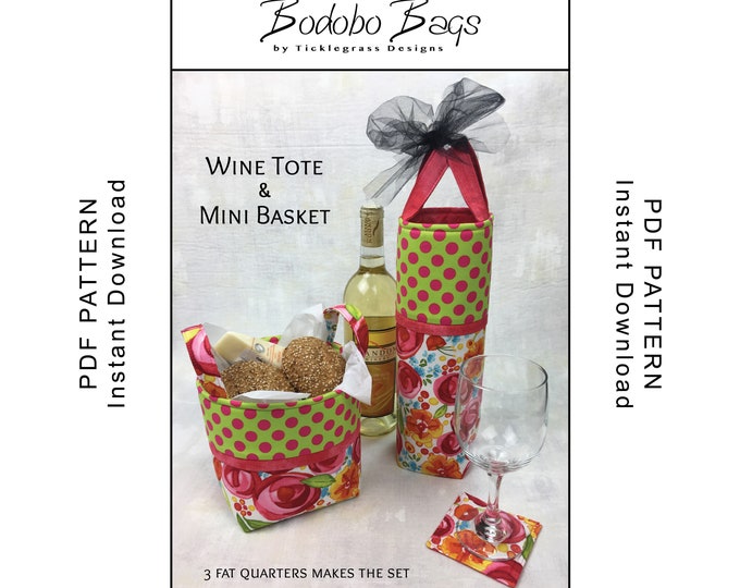 FOUR BASKETS PDF Sewing Pattern Tutorial. Basket Pattern. Fabric Bin ...