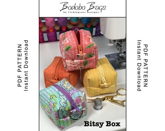 Bitsy Box Sewing Pattern - PDF Instant Download