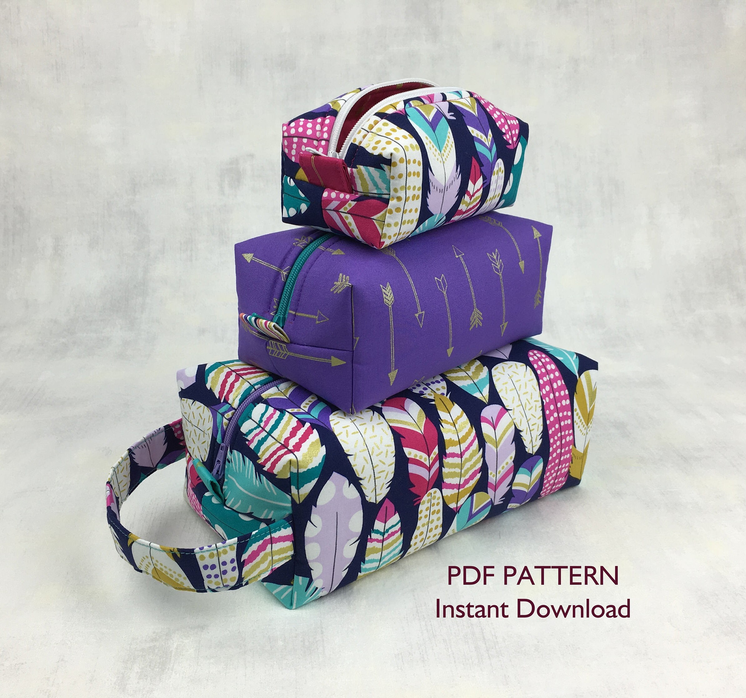 Box Bag Downloadable PDF Pattern Etsy