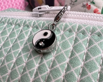 Yin Yang Zipper Charm