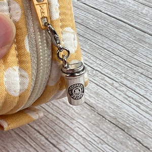 Coffee Cup w/Logo Zipper Charm image 4