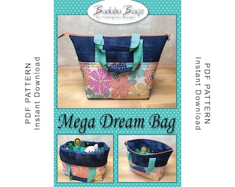 Mega Dream Bag Sewing Pattern - PDF Instant Download