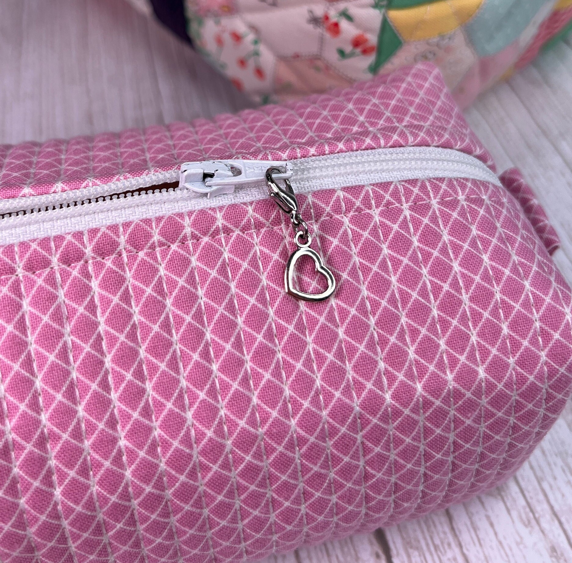 Heart Zipper Charm, Small Silver Open Heart - Etsy