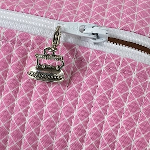 Sewing Iron Zipper Charm, Iron Zipper Pull, Antique Iron