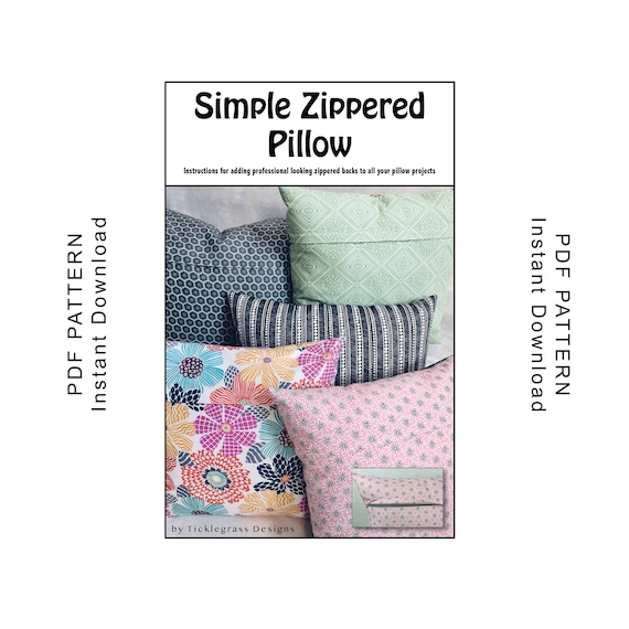Bodobo Bags Simple Zippered Pillow Instructions - PDF Instant Download