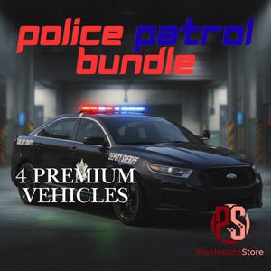 FiveM Police Car Pack | 4 Premium Police Vehicles | FiveM Police Cars | Fıvem RP Law Enforcement Vehicle Pack | Optimized Car Pack