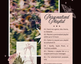 Lista de reproducción personalizada y seleccionada según el tema, género, artista o personaje.