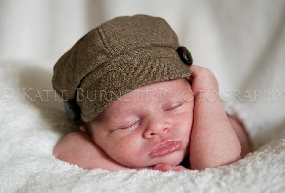 Newborn Newsboy Hat Baby Boy Toddler Infant Cap brown fabric Etsy