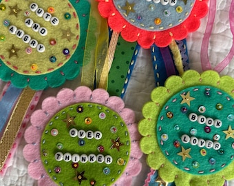 Custom Felt Prize Ribbon | Wearable Wall Hanging Decoration