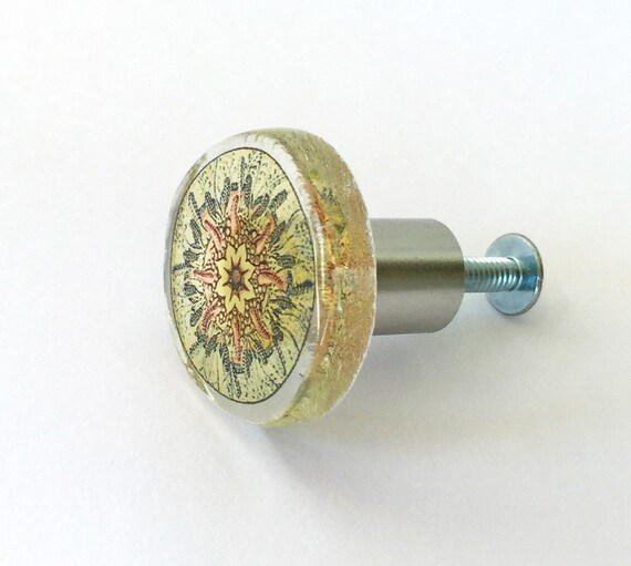 Items similar to Unique Knob, Boho Glass Knob, Accent