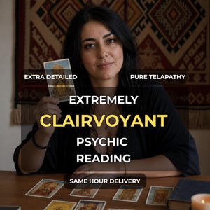 Lectura psíquica extremadamente clarividente en la misma hora / Extra detallada, médium de amor y carrera, visión precisa del futuro