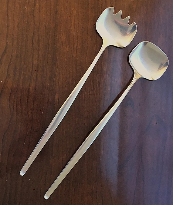 WMF Cromargan Germany 1967 Salad Serving Fork Spoon Set - Etsy