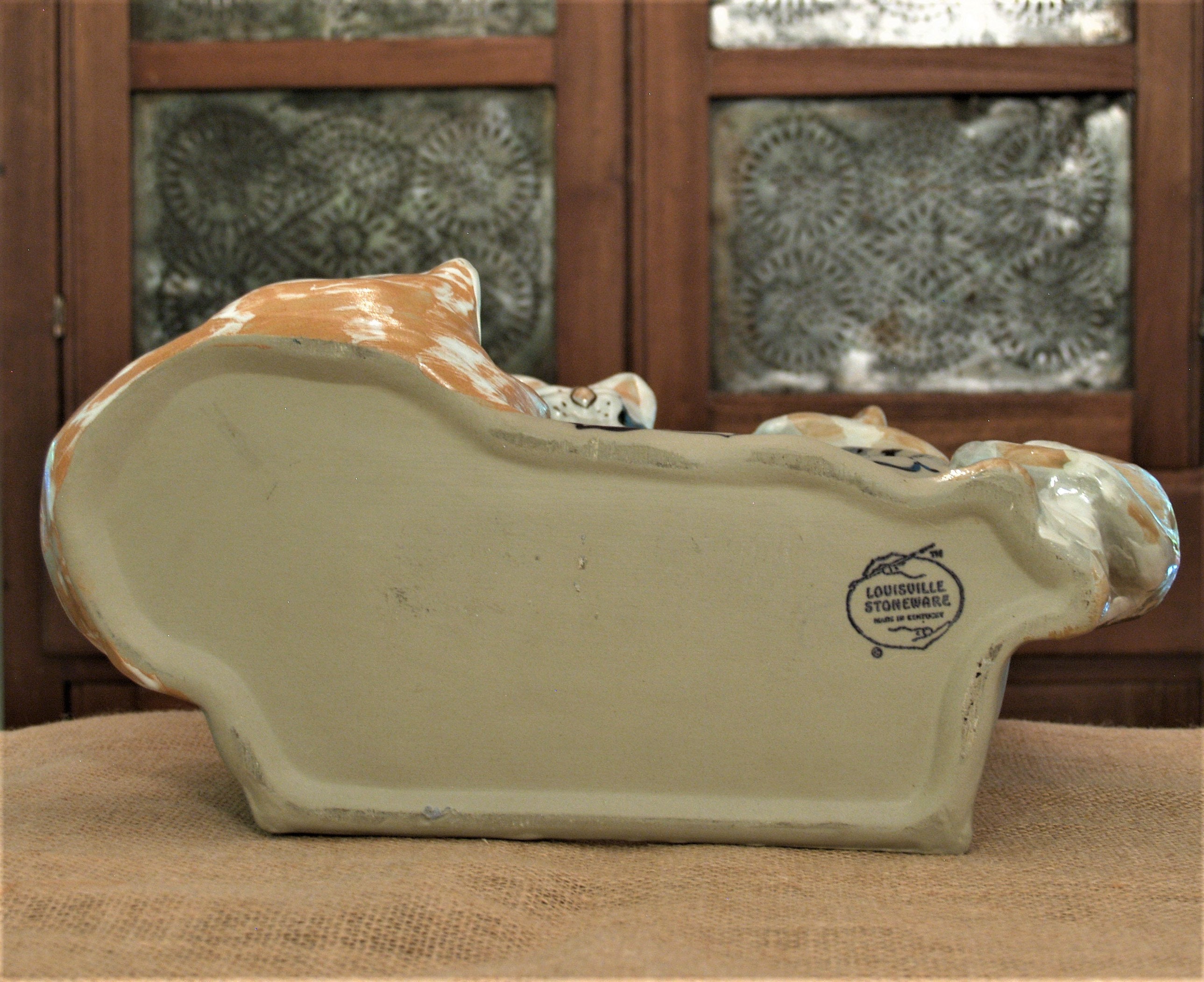 猫のイラスト皿 Louisville Stoneware 猫のイラスト皿