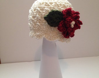 SALE!!!  Christmas Holly Hat