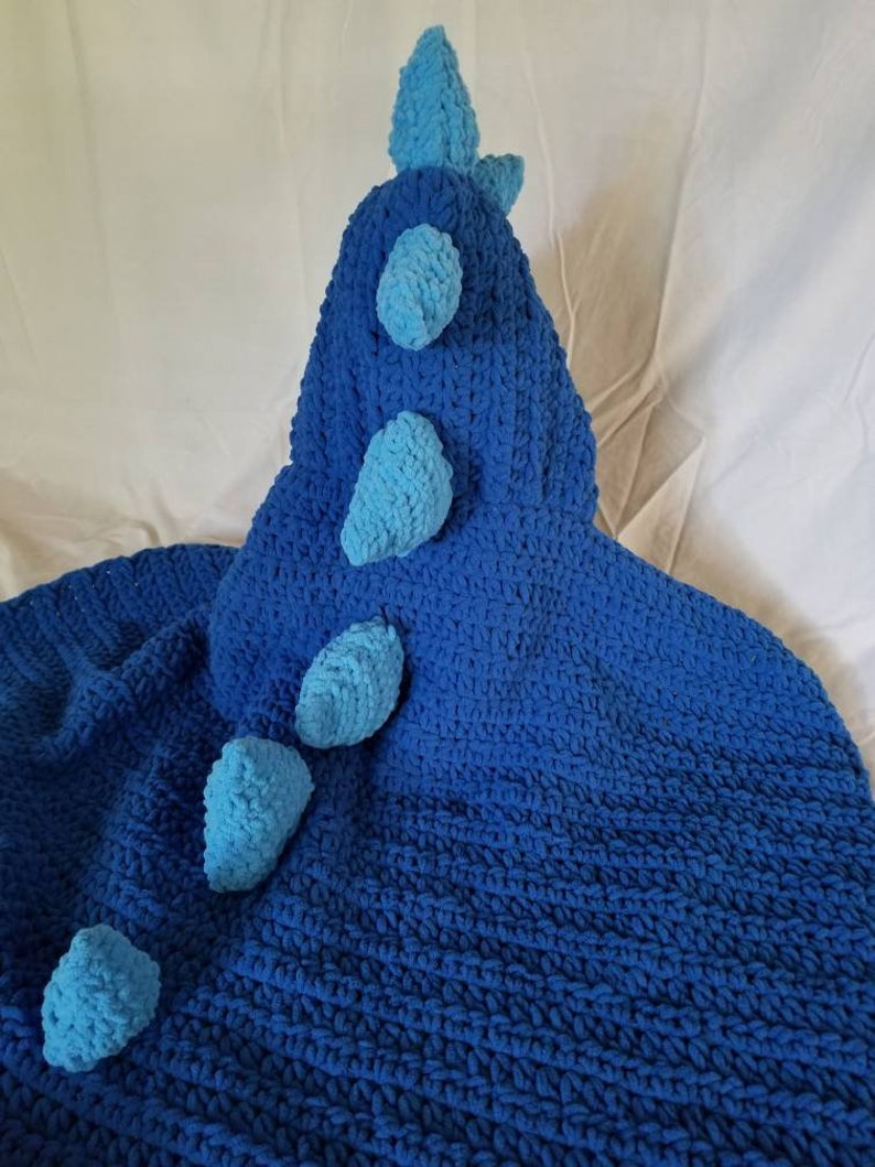 Dinosaur Hooded Blanket Etsy