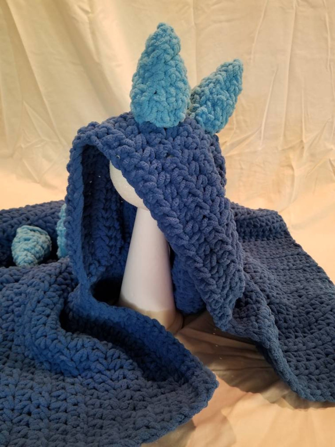 Dinosaur Hooded Blanket Etsy