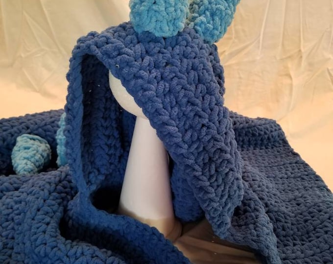 Dinosaur Hooded Blanket Etsy