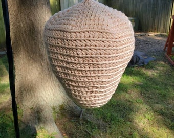 Crocheted Wasp Nest