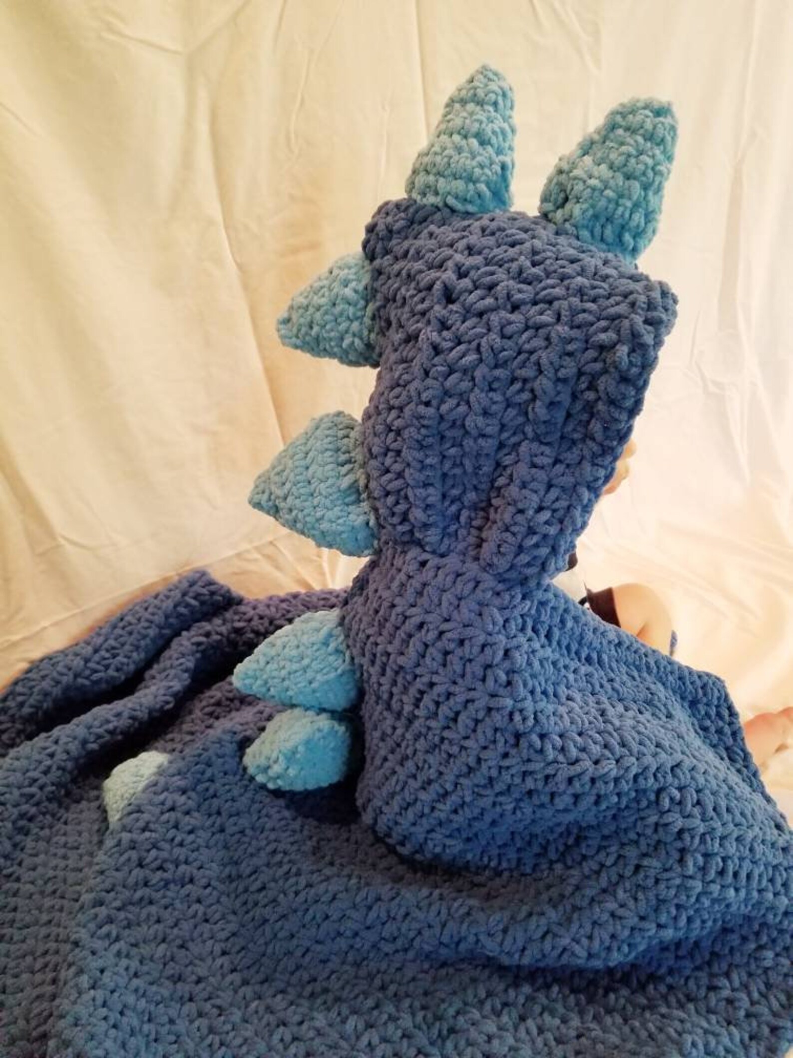 Dinosaur Hooded Blanket Etsy