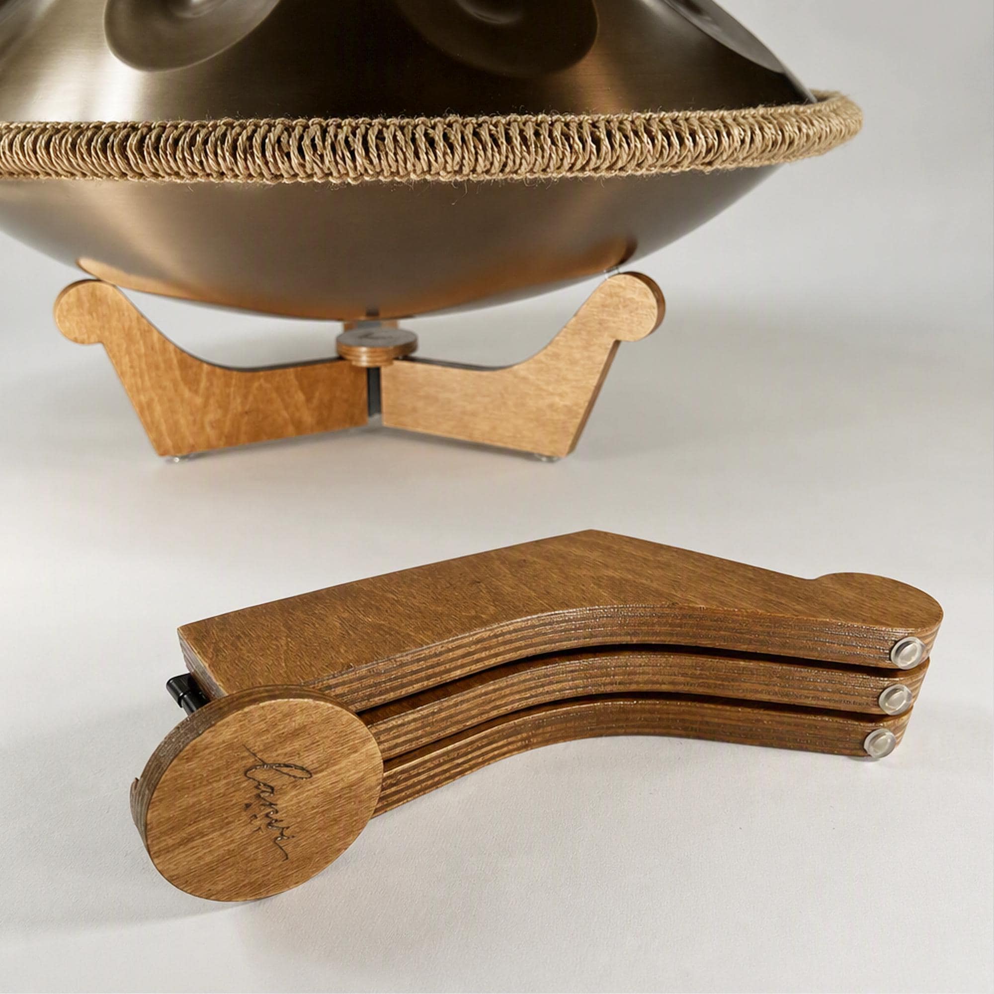 Foldable Handpan Floor Sitting Stand - Lightweight - Baltic Birch -…