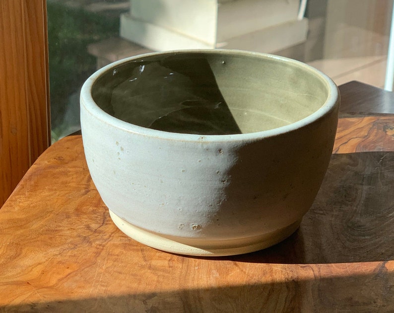 Soup bowl Ceramic bowl Pottery bowl Mixing bowl Cereal bowl Serving bowl natural bowl Small bowl Gray and Sand Ivory serving dish