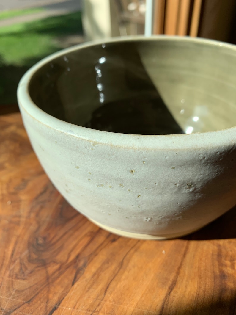 Soup bowl Ceramic bowl Pottery bowl Mixing bowl Cereal bowl Serving bowl natural bowl Small bowl Gray and Sand Ivory serving dish