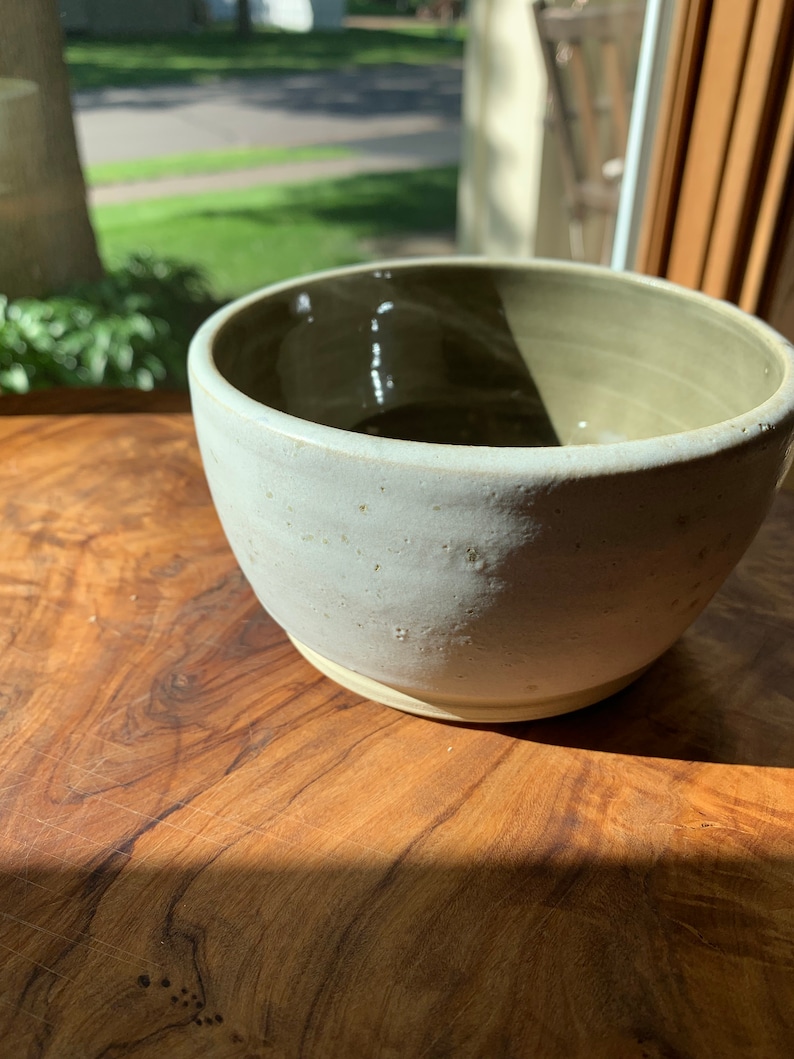 Soup bowl Ceramic bowl Pottery bowl Mixing bowl Cereal bowl Serving bowl natural bowl Small bowl Gray and Sand Ivory serving dish
