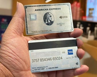 Custom AMEX Platinum Metal Card - Custom Card - Personalized Metal Card -  Laser Engraved - Handmade Novelty Gift - Wallet Card