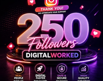 Ottieni oltre 250 follower con una strategia di marketing digitale (DW) comprovata su Instagram.