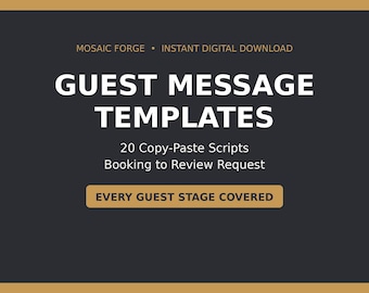 Airbnb Guest Message Templates | 20 Copy-Paste Scripts (Digital Download)