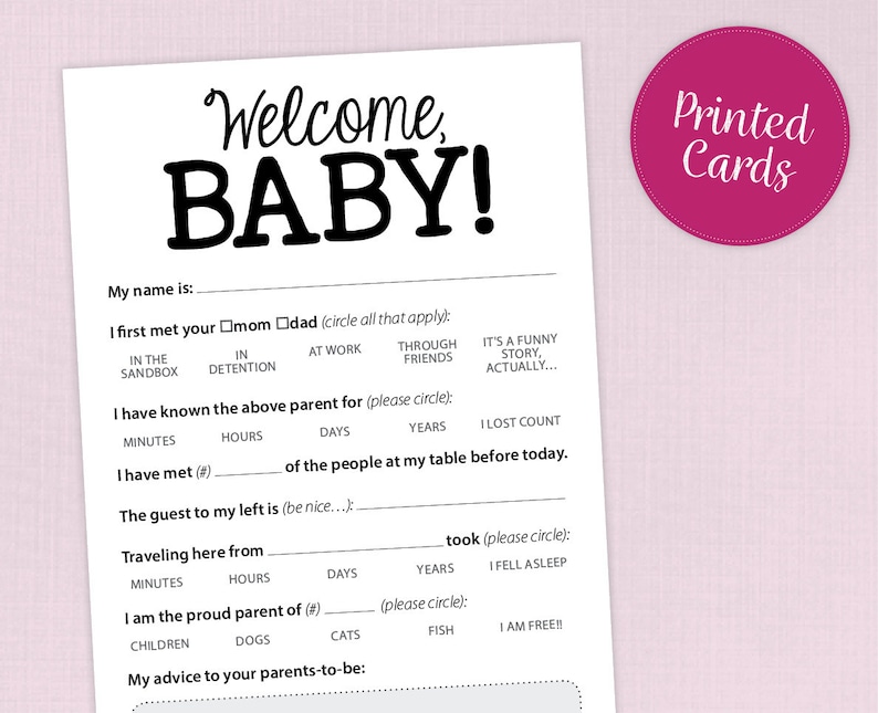 Baby Shower Game That Guests Will Love Etsy