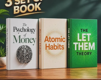 3 Self Improvement Books Bundle | Atomic Habits, Psychology of Money, Let Them Theory