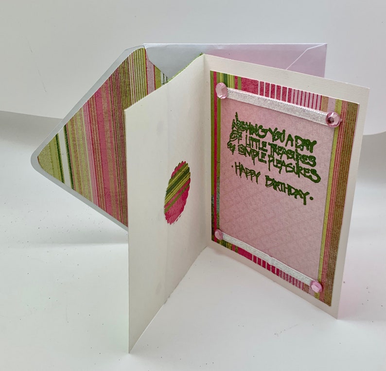 Birthday Greeting Card with Matching Lined Envelope