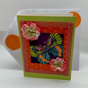 Girl Birthday Greeting Card with Matching Lined Envelope