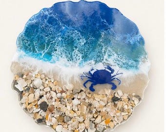 Coastel Resin Crab Ocean Tray