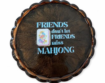 Mahjong Friends Resin Dice Tray