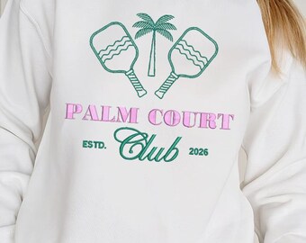 Unisex Pickleball Club Shirt Custom Embroidery Pickleball Sweatshirt and Hoodie
