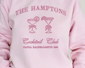 Custom Embroidery Sweatshirt and Hoodie - Hampton's Cocktail Club