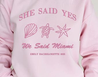 Personalized Embroidery Sweatshirt and Hoodie - Miami Beach